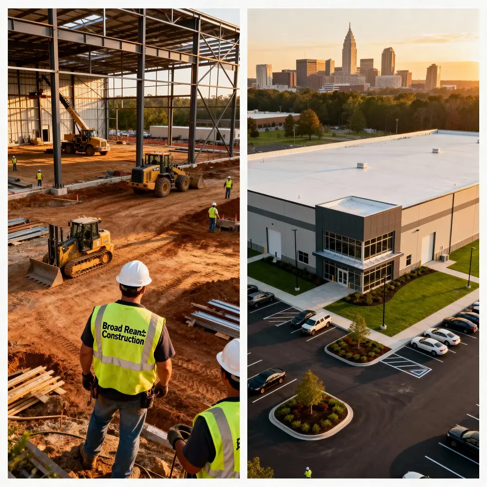 before and after Raleigh warehouse