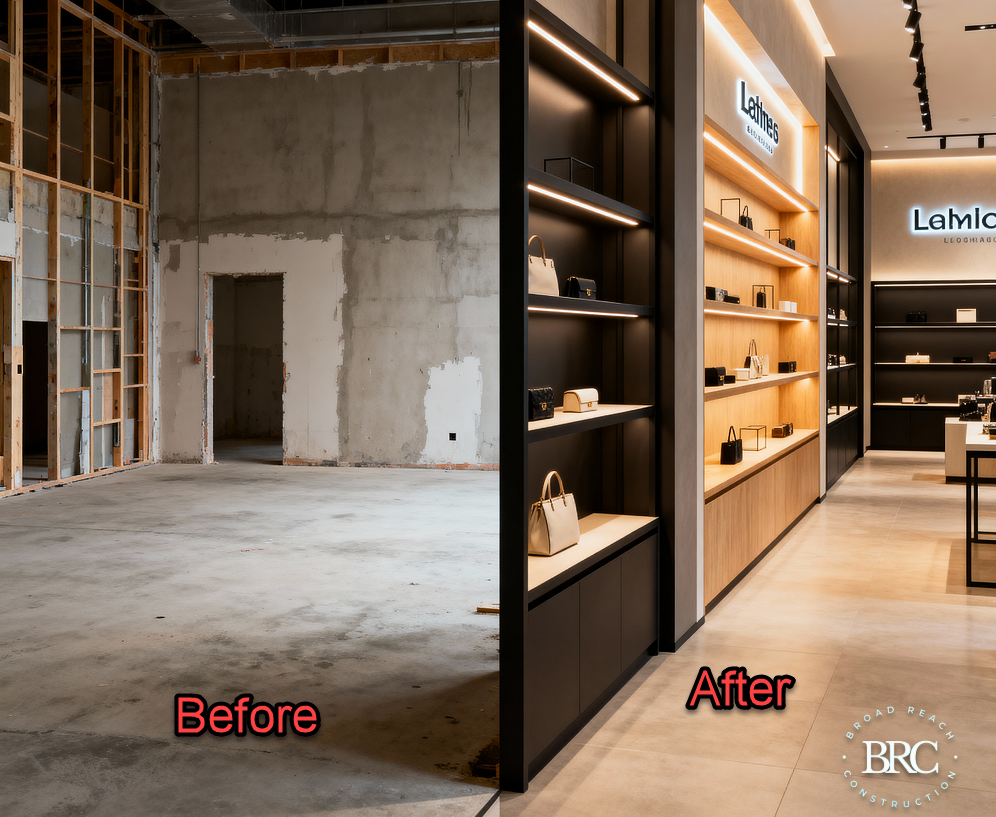 Retail Construction & Retail Build-Outs in North Carolina 5 strip mall contractor