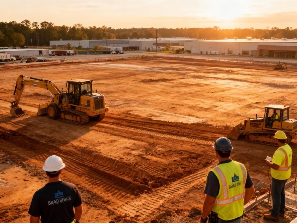 Warehouse Construction in Cary, NC – Built for Scale, Speed & Performance 1 cary land leveling warehouse location