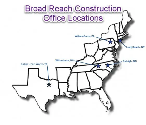 Map of locations