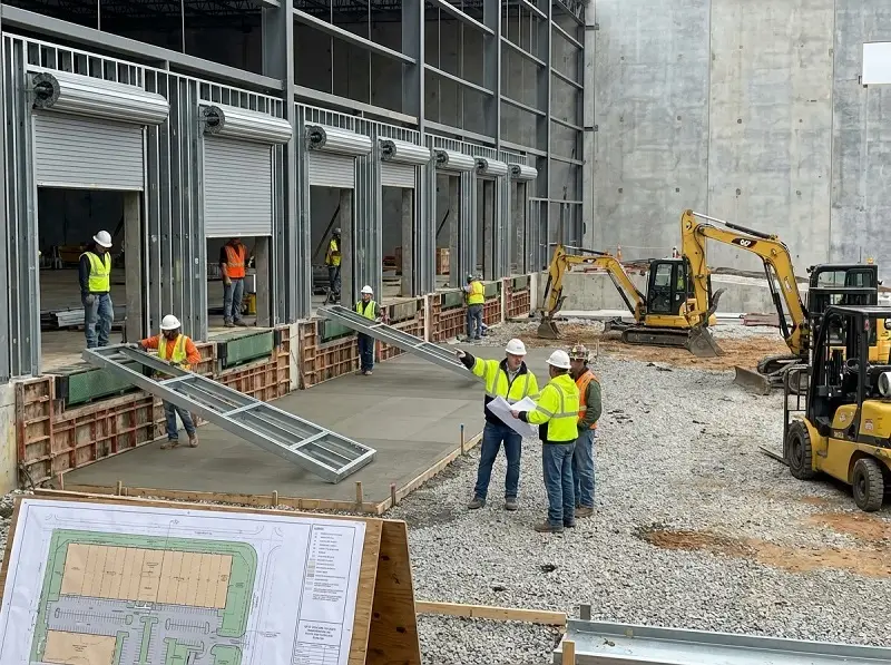 Warehouse Construction Company Raleigh, NC 4 Loading dock construction and logistics planning for a warehouse facility in Raleigh NC