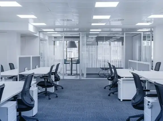 Office fit-out construction project in Lillington NC