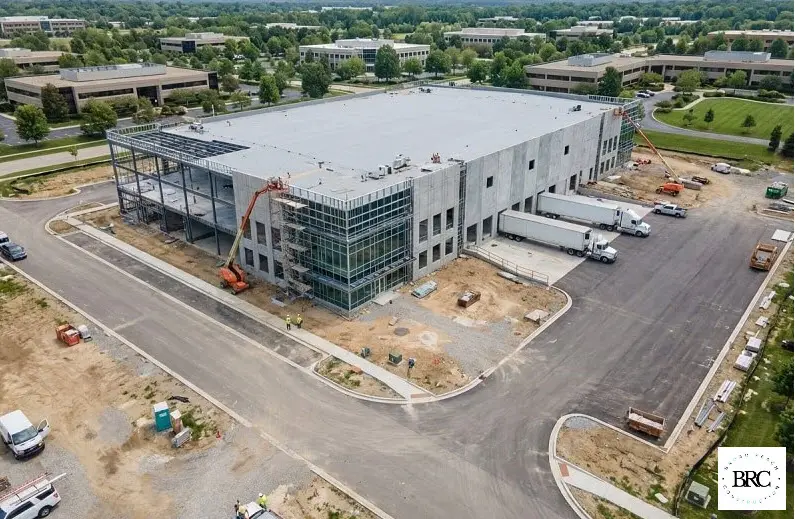 Commercial construction project in Raleigh NC showing large-scale building development managed by Broad Reach Construction