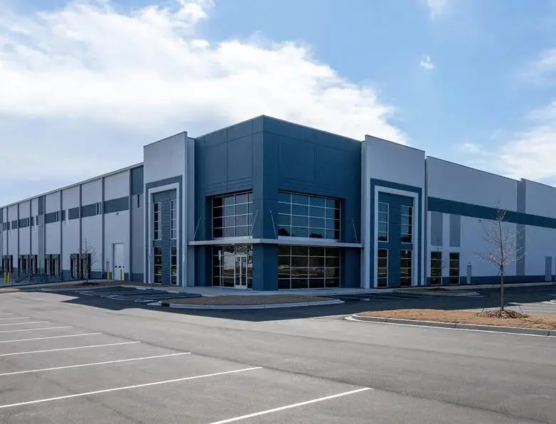 Commercial construction management project in Greensboro NC warehouse development site”