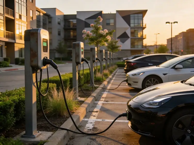 EV chargers at Apartment complex