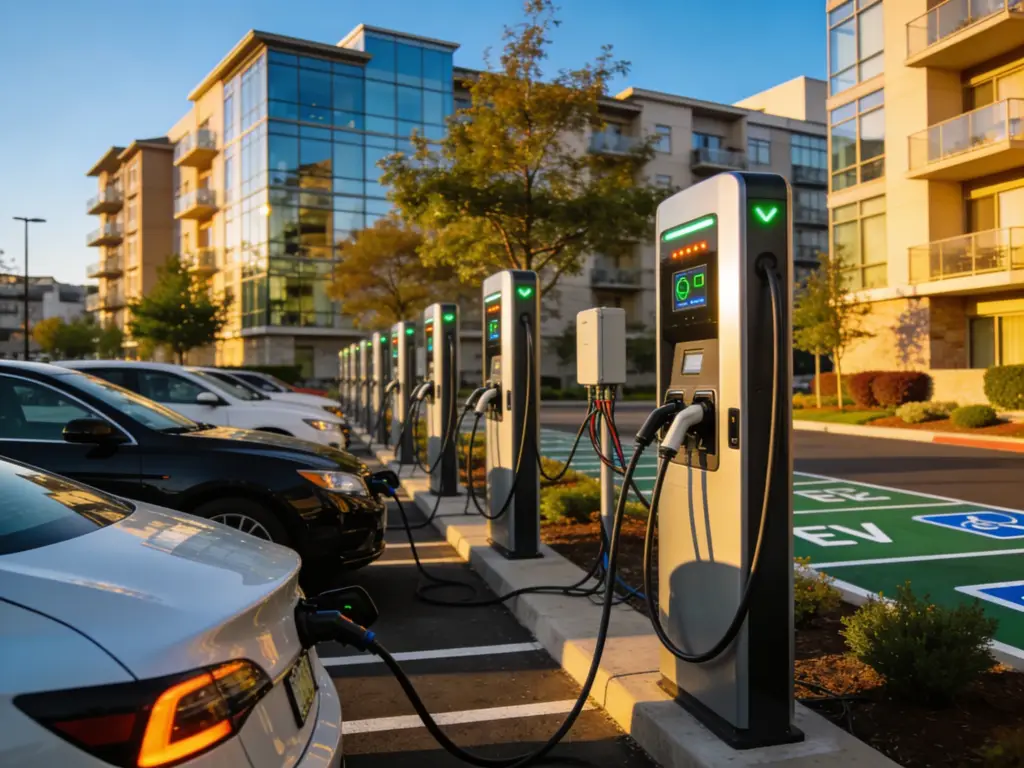 Shopping area EV Charging Station