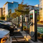 The Future of Commercial EV Charging Stations: A Resource Guide for Developers, Property Owners & Fleet Managers 5 Shopping area EV Charging Station