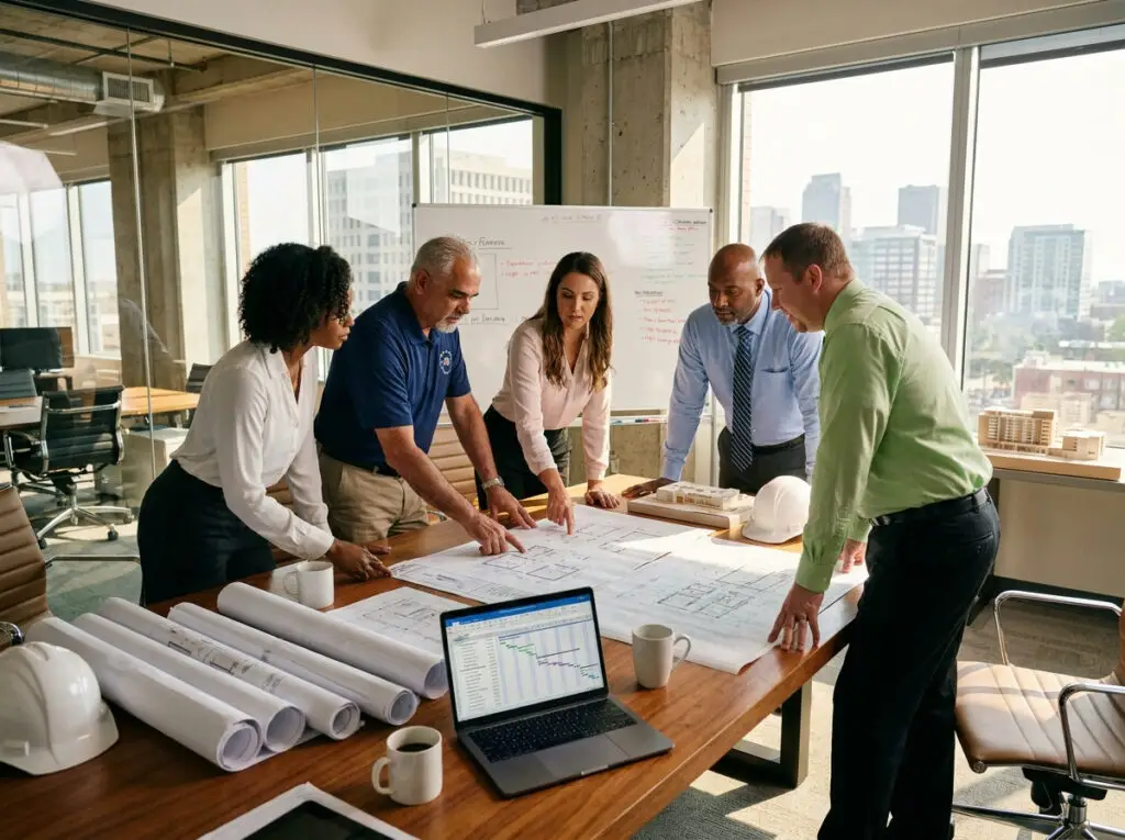 Planning meeting with architects and ownership.
