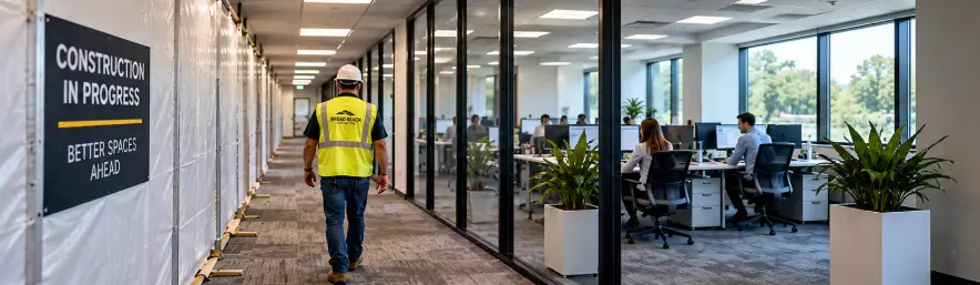Occupied Office space renovation